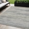 Homeroots 5' X 8' Linen And Beige Abstract Washable Indoor Outdoor Area Rug 631114 - alternate 1