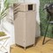 Happimess Keaton Modern 24.13Gal All-Weather Wicker/Metal Lidded Hideaway Outdoor Trash Can, Light Pink/White HPM1203D - alternate 1