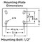 Hamilton Plate Caster, Rigid, Polyurethane, 7 1/2"H R-FM-6DB - alternate 3