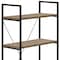 Homeroots 48" Taupe Metal Four Tier Etagere Bookcase 489798 - alternate 9