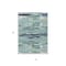Homeroots 5' X 8' Sage Teal Blue And Navy Blue Abstract Washable Indoor Outdoor Area Rug 612480 - alternate 7