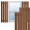 Ekena Millwork True Fit PVC, Four Board Spaced Board-n-Batten Shutters, Burnt Toffee , 23W x 32H, PR TFP101SBF23X032BT - alternate 1