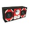 Deejay Led Loaded Box w/Two Despacito Heavy Duty 6-in Woofers One Horn and w/Two Bullet Tweeters RED TBH6RED - alternate 8