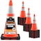 Xpose Safety Traffic Safety Cone, 28 in, PVC, Dual 6 in & 4 in Reflective Collar, DOT Approved, Orange, 24 pk OTC28-64-24-X - alternate 1