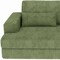 Homeroots 93" Green Corduroy Modular Stainless Steel Sleeper Sofa With Toss Pillows 706812 - alternate 13