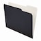 Ampad Earthwise Pendaflex File Folders, 1/3-Cut Tabs: Assorted, Letter Size, Black/White, 50PK 16101EE - alternate 7