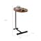 Homeroots Set of Two Brown and Black Wood and Metal Oval End Tables, 2PK 635695 - alternate 5