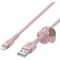Belkin USB-A TO LTG, BRAID SIL, 2M, PINK CAA010BT2MPK - alternate 1