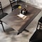 Flash Furniture Bennett 30 in x 48 in Solid Wood Indoor Tabletop in Dark Brown with 23.75 in x 29.5 in Dining Height GSF-REC3048-DKBRN-T2230-GG - alternate 9