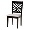 Baxton Studio Norah Modern Grey Fabric and Dark Brown Finished Wood 5-Piece Dining Set 255-9402-10892-ZORO - alternate 10