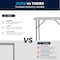 Flash Furniture Square Wh 34Sq Plastic Fold Table, 34.25" W, 34.25" L, 29.5" H, Plastic Top, White DAD-YCZ-86-GG - alternate 8