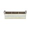 Homeroots 15" Antiqued White Solid Wood And Metal Box 487955 - alternate 4