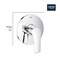 Grohe Eurosmart Pbv Trimset Shower Us 19458EN3 - alternate 4