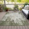 Homeroots 3' X 5' Olive Green And Ivory Abstract Washable Indoor Outdoor Area Rug 612334 - alternate 9