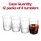 Smarty Had A Party 16 oz Clear Stripe Round Disposable Plastic Tumblers 48 Tumblers, 48PK 1716-CASE - alternate 7