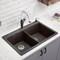Blanco Diamond Equal Double Dual Deck, Cinder 441466 - alternate 6