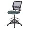 Space Seating 13 Series Deluxe AirGrid Back Drafting Chair, Grey 13-37N20D-2M - alternate 7