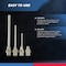 Neiko Air Blow Gun Nozzle Set With 5 Interchangeable Nozzles 31112 - alternate 2