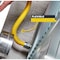 Flextron Gas Line Hose 3/8'' O.D.x24'' Len 3/8" MIP Fittings Yellow Coated Stainless Steel Flexible Connector FTGC-YC14-24G - alternate 5