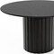 Homeroots 52" Black Solid Wood Pedestal Base Round Top Dining Table 721031 - alternate 5