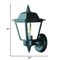 Homeroots Matte Black Cast Aluminum Outdoor Wall Light 398559 - alternate 5