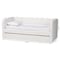 Baxton Studio Palmer Cream Teddy-Bear Fabric Daybed with Rolling Trundle 265-14500-ZORO - alternate 8