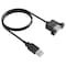 Sanoxy 3ft USB 2.0 Panel-Mount Type A Male to Type A Female Cable SANOXY-U2111-1203 - alternate 2