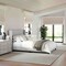 Martha Stewart Kay Full Upholstered Platform Bed w/Channel Stitched Wingback Headboard/Cushioned Siderails, Gray TW-3WDB03B-F-GY-MS - alternate 1