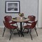 Regency Round Kobe Breakroom Table W/ 4 M Stack Chairs, 30 in W, 30 in L, Noble Oak TKB30RNDNO47BY - alternate 5