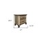 Homeroots 27" Brown Two Drawer Nightstand 527058 - alternate 5