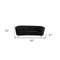 Homeroots 92" Black Velvet Sofa 491038 - alternate 6