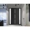 Vdomdoors Front Exterior Prehung Metal-Plastic Door, Manux 8112 Matte Black, 2 Side Sidelite Transoms, Office MANUX8112EXD-BLK-W14+36+14xH80-LH - alternate 3