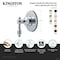 Kingston Brass Single-Handle Six-Way Diverter Valve with Round Trim Kit, Brushed Brass KS4037TAL - alternate 2
