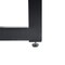 Homeroots 55" Gray And Black Glass And Metal Sled Base Dining Table 568211 - alternate 6