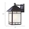 Homeroots XL Antique Bronze Frosted Glass Lantern Wall Light 398642 - alternate 5