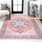 Jonathan Y Maris Ornate Medallion Machine-Washable Terracotta/Navy 8 ft. x 10 ft. Area Rug WSH109A-8 - alternate 1