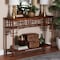 Bali & Pari Sebalio Marbled Tortoise Natural Rattan Console Table 259-14305-ZORO - alternate 5