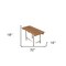 Homeroots 18" X 32" Brown Teak Rectangular Shower Bench 549354 - alternate 4