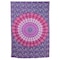 Homeroots 80" X 56" Purple Pink And White Mandala Cotton Hanging Tapestry 397195 - alternate 1
