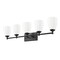 Z-Lite Oren 5-Light Vanity, 38 in W, Matte Black 7004-5V-MB - alternate 5