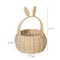 Wickerwise Hand-Woven Easter Bunny Ear Basket with Handle - Multi-Purpose Paper Rope Wicker Basket for QI004723.N - alternate 8