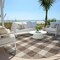 Homeroots 8' Brown And Beige Round Plaid Washable Indoor Outdoor Area Rug 595381 - alternate 6