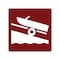 Sign Solutions Usa Boat Ramp (Symbol), 18 in W x Square, Aluminum Sign DUS06DWT1818RS-054 - alternate 1