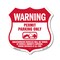 Signmission No Parking Without Permit Shield Sign Wa, 12 Inch X 12 Inch, Aluminum Metal Sign SHI-A-12-398 - alternate 1