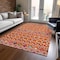 Homeroots 10' X 14' Orange Blue And Purple Geometric Washable Indoor Outdoor Area Rug 612213 - alternate 8