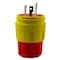 Ericson Watertight Locking Plug, L7-20P, 20 A, 277V AC, Single Phase, 2 Pole, Yellow 2314-PW6P-AM - alternate 1