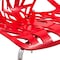 Leisuremod Modern Asbury Dining Chair with Chromed Legs, Red AC16R - alternate 6