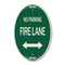 Signmission Colorado Fire Lane With Bidirectional Arrow, 12 In X 18 In Architectural, Heavy Gauge Aluminum A-OV-G-1218-24255 - alternate 1