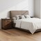 Homeroots Set of Two 26" Walnut Solid Wood Distressed Three Drawer Nightstand, 2PK 653105 - alternate 6