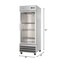 Koolmore Stainless-Steel Upright Freezer w/Reach-In Self-Close Glass Door, 3 Storage Shelves RIF-1D-GD - alternate 9